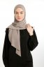 Nermin - Sandy Scarfs Hijab Taupe Oscuro