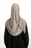 Nermin - Sandy Scarfs Hijab Taupe Oscuro