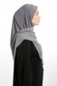 Nermin - Sandy Scarfs Hijab Gris Oscuro