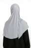 Nermin - Sandy Scarfs Hijab Gris Claro