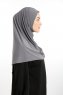 Ilay - Sandy Turban Hijab Gris Oscuro
