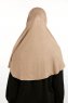 Feriha - Hijab Turban Viscosa Taupe Oscuro