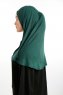 Feriha - Hijab Turban Viscosa Verde Oscuro