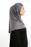 Feriha - Hijab Turban Viscosa Gris Oscuro