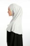 Feriha - Hijab Turban Viscosa Gris Claro