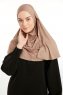 Feriha - Hijab Turban Viscosa Marrón Claro