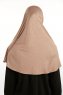 Feriha - Hijab Turban Viscosa Marrón Claro