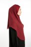 Bengi - Micro Krep Turban Hijab Burdeos