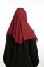 Bengi - Micro Krep Turban Hijab Burdeos