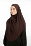 Bengi - Micro Krep Turban Hijab Marrón