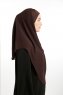 Bengi - Micro Krep Turban Hijab Marrón