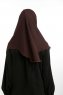 Bengi - Micro Krep Turban Hijab Marrón