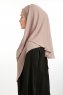 Bengi - Micro Krep Turban Hijab Taupe Oscuro