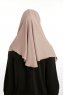 Bengi - Micro Krep Turban Hijab Taupe Oscuro