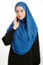 Bengi - Micro Krep Turban Hijab Índigo