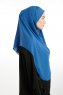 Bengi - Micro Krep Turban Hijab Índigo