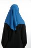 Bengi - Micro Krep Turban Hijab Índigo