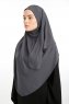 Bengi - Micro Krep Turban Hijab Antracita