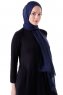 Hadise - Hijab Chiffon Azul Marino Oscuro