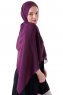 Hadise - Hijab Chiffon Morado Oscuro