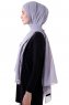 Hadise - Hijab Chiffon Gris Claro