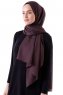 Hadise - Hijab Chiffon Marron Oscuro