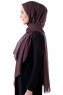 Hadise - Hijab Chiffon Marron Oscuro