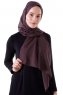 Hadise - Hijab Chiffon Marron Oscuro