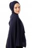 Neylan - Hijab Jersey Básico Azul Marino