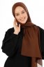Esra - Hijab Chiffon Marrón