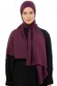 Esra - Hijab Chiffon Morado Oscuro