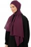 Esra - Hijab Chiffon Morado Oscuro
