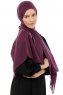 Esra - Hijab Chiffon Morado Oscuro