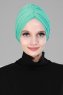 Amy - Turbante De Algodón Turquesa - Ayse Turban