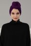 Amy - Turbante De Algodón Púrpura - Ayse Turban