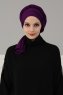 Amy - Turbante De Algodón Púrpura - Ayse Turban