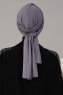 Amy - Turbante De Algodón Gris - Ayse Turban