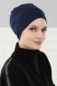 Stella - Turbante De Algodón Azul Marino
