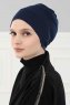 Stella - Turbante De Algodón Azul Marino