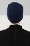 Stella - Turbante De Algodón Azul Marino