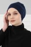 Stella - Turbante De Algodón Azul Marino