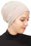 Stella - Turbante De Algodón Taupe