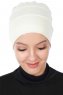 Stella - Turbante De Algodón Crema