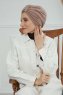 Laura - Turbante De Algodón Taupe
