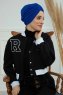 Laura - Turbante De Algodón Azul