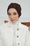 Laura - Turbante De Algodón Marrón