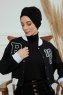 Laura - Turbante De Algodón Negro