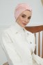 Laura - Turbante De Algodón Rosa De Antaño