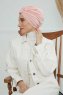 Laura - Turbante De Algodón Rosa De Antaño