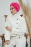 Laura - Turbante De Algodón Fucsia